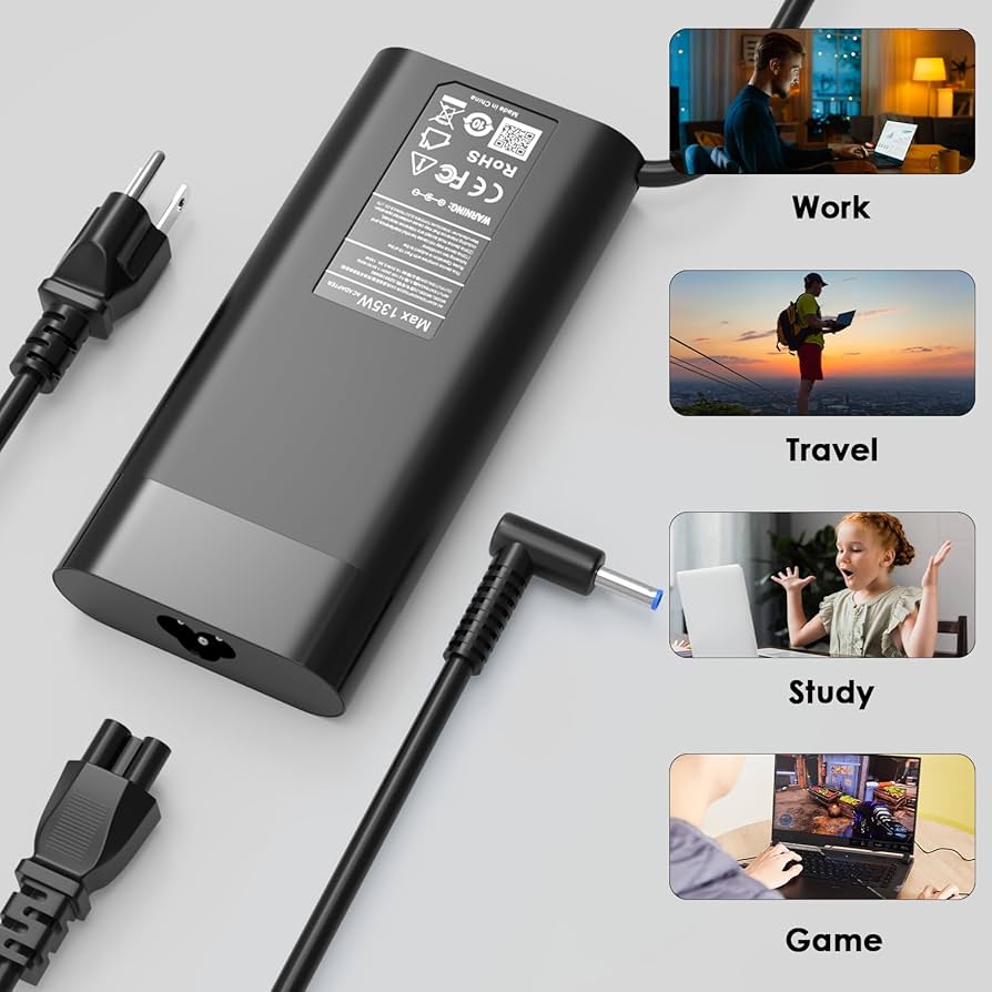 Amazon.com: Ruilezyo 135W Laptop Charger Compatible with HP
