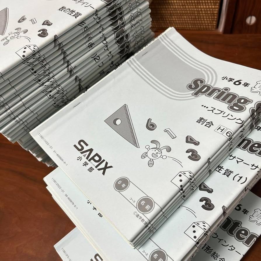 Amazon.co.jp: サピックス SAPIX 6年 算数 テキスト 平常春夏冬講習