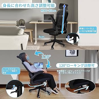 Amazon | オフィスチェア ZXhome デスクチェア 椅子 パソコンチェア