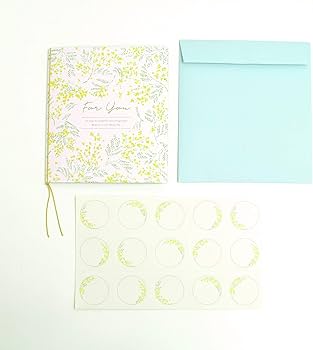 Amazon | 二つ折りミニ色紙フラワー メッセージシール15枚入 寄せ書き