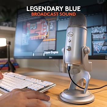 Amazon.com: Logitech Creators Blue Yeti USB Microphone for Gaming
