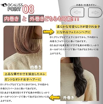 Amazon | ヘアアイロン オートカールヘアアイロン 自動ヘアアイロン