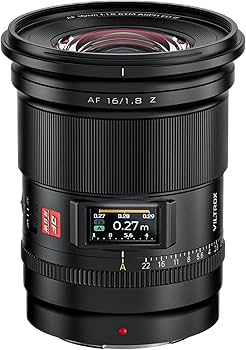 VILTROX Lente de Quadro Completo Af 16Mm F1.8 Z para Nikon Z-Mount