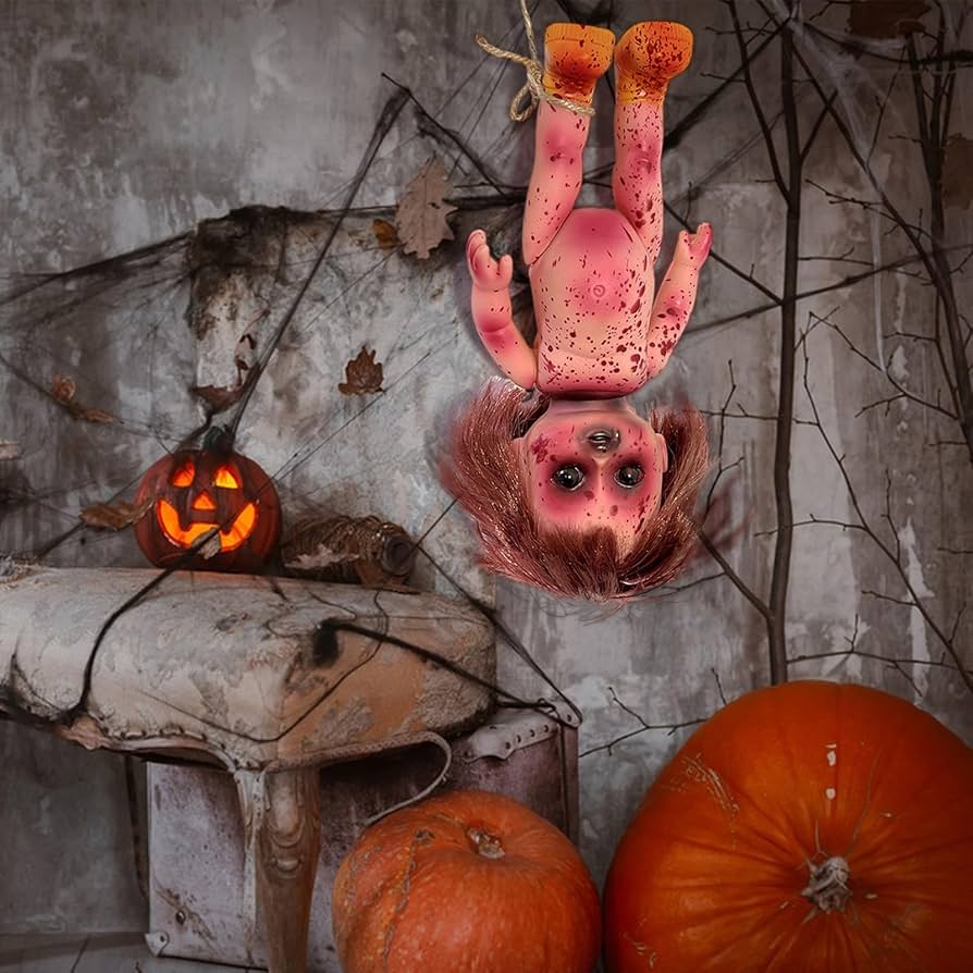 Amazon.co.jp: 彼ユエヘ 不気味な装飾 ハロウィン人形 ハロウィン