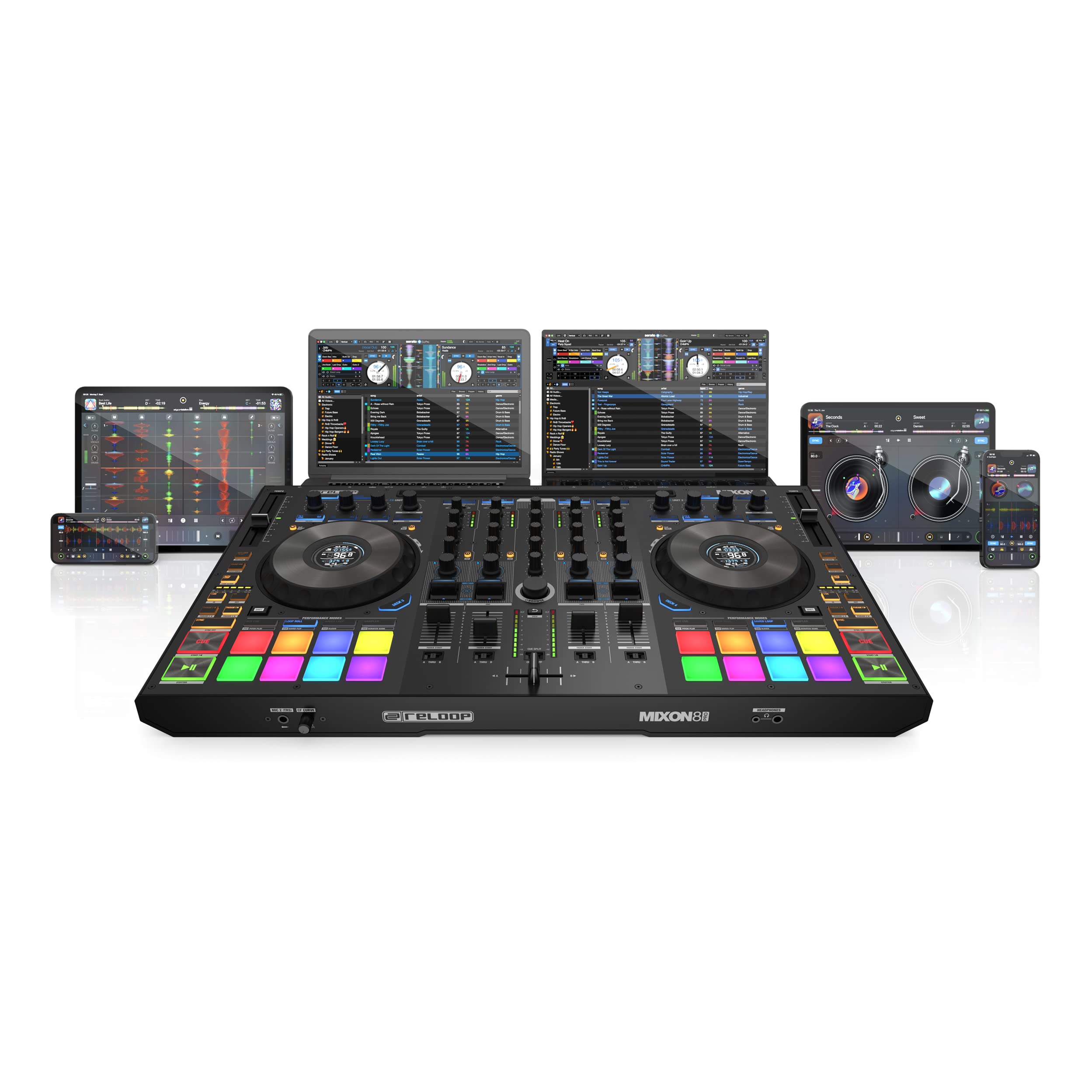 Amazon.com: Reloop Mixon 8 Pro 4-Channel DJ Controller, Black