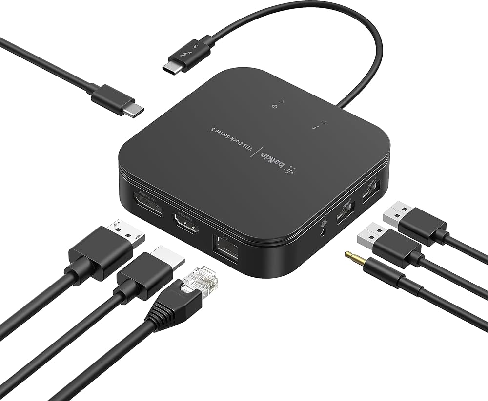 Amazon.co.jp: Belkin CONNECT Thunderbolt 3 Dock Core 7 in 1