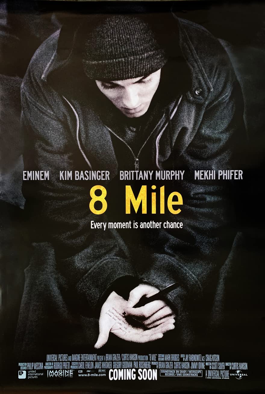 Amazon.com: 8 MILE MOVIE POSTER 2 Sided ORIGINAL 27x40 EMINEM