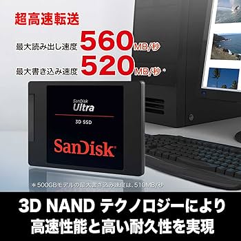 Amazon | 【 サンディスク 正規品 】 SanDisk サンディスク 内蔵 SSD