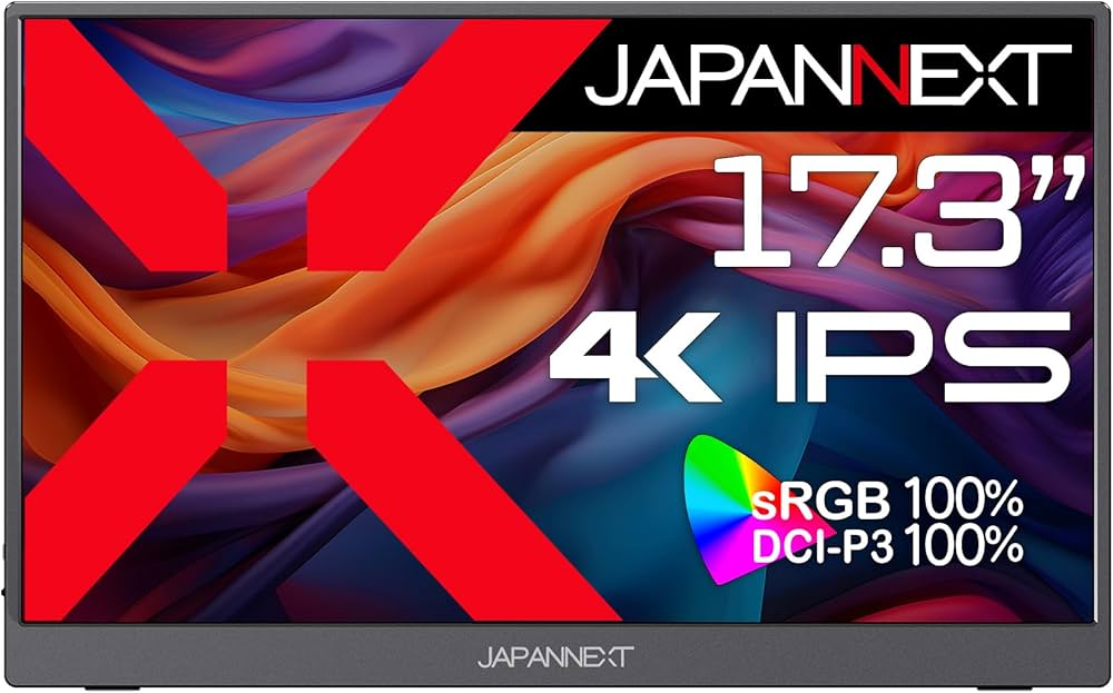 Amazon.co.jp: JAPANNEXT 17.3インチ モバイルモニター IPS パネル 4K