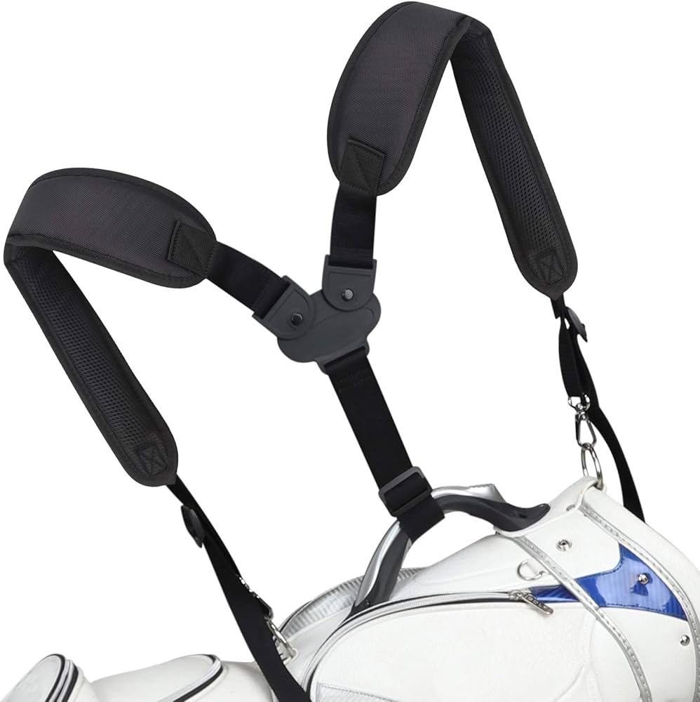 Amazon | ゴルフショルダーベルト キャディバッグ専用 肩掛け 2点式/3
