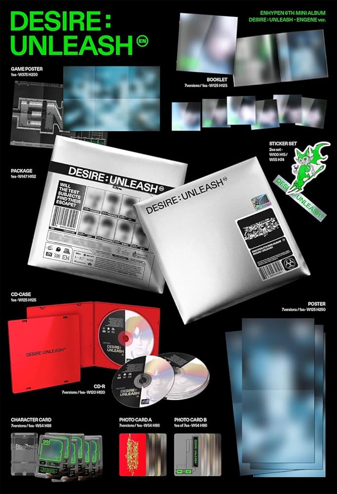 Amazon.co.jp: ENHYPEN - [DESIRE : UNLEASH] 6th mini album 韓国盤