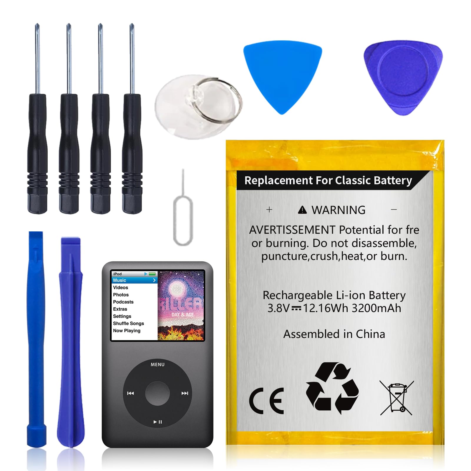 Amazon.com: Fwioaor Replacement Battery for iPod Classic/Video 5th