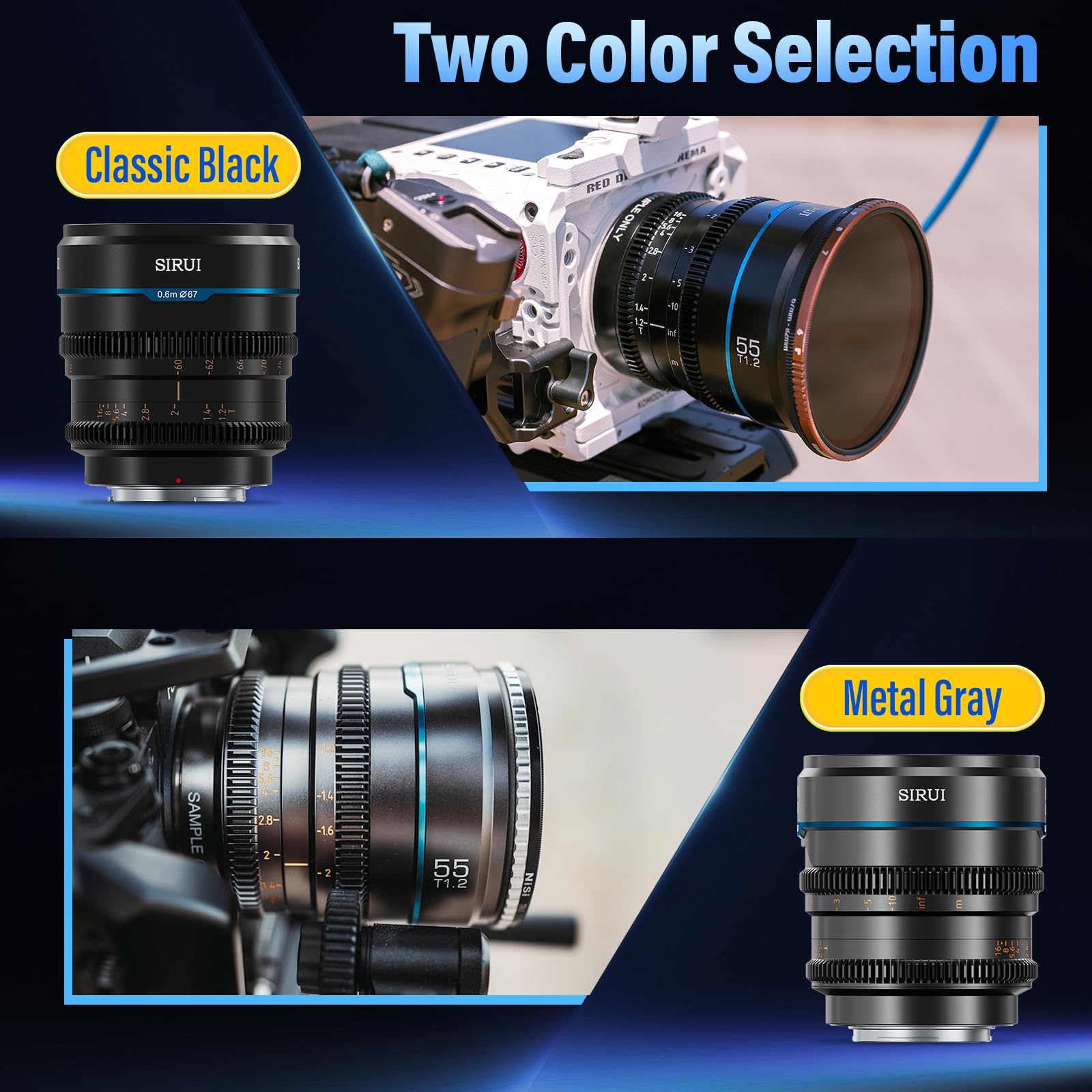 Amazon.com : SIRUI Night Walker S35 Manual Focus Cine Lens Set