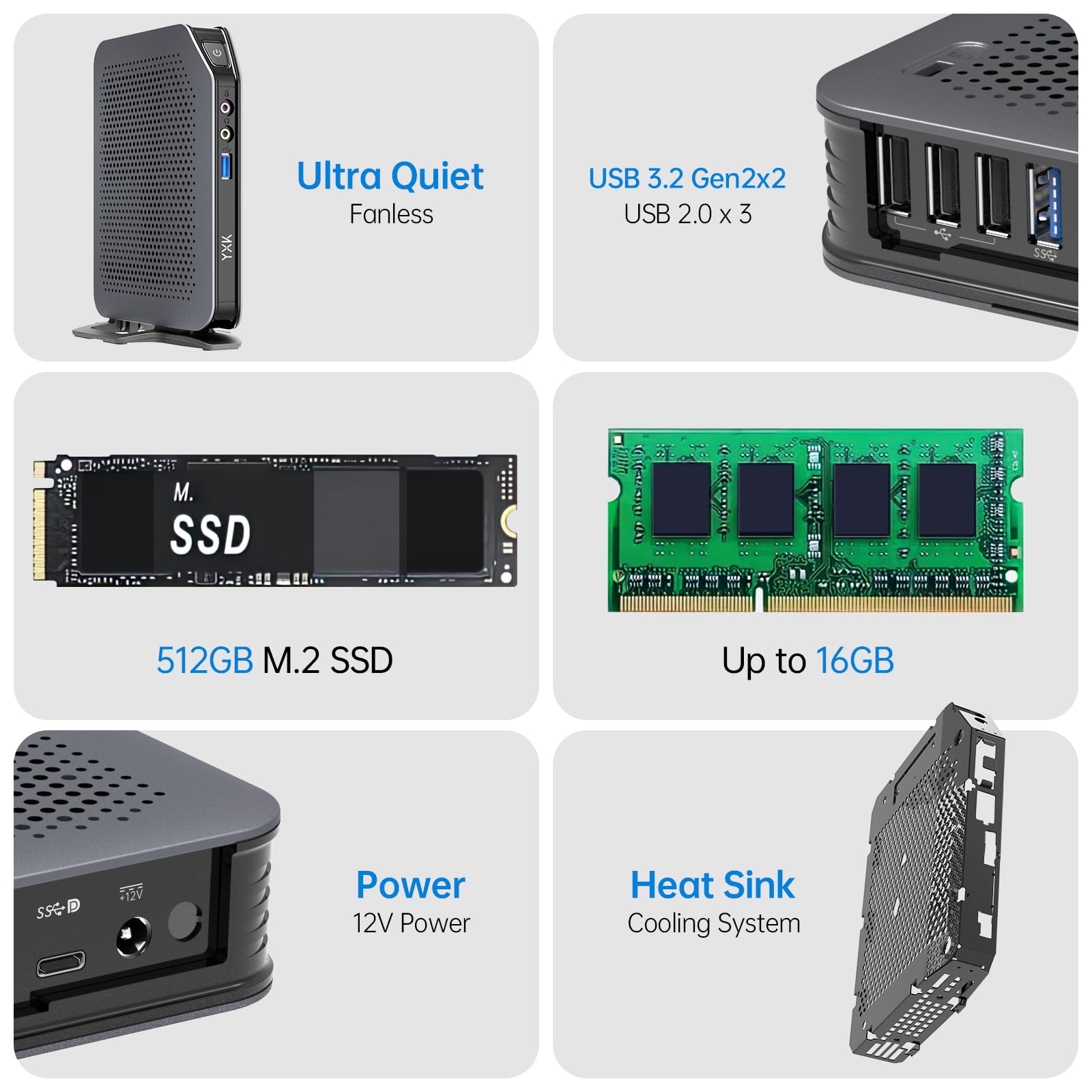 Amazon.com: Yxk S15 UItra Mini PC,12th Gen Alder Lake- N100(up to