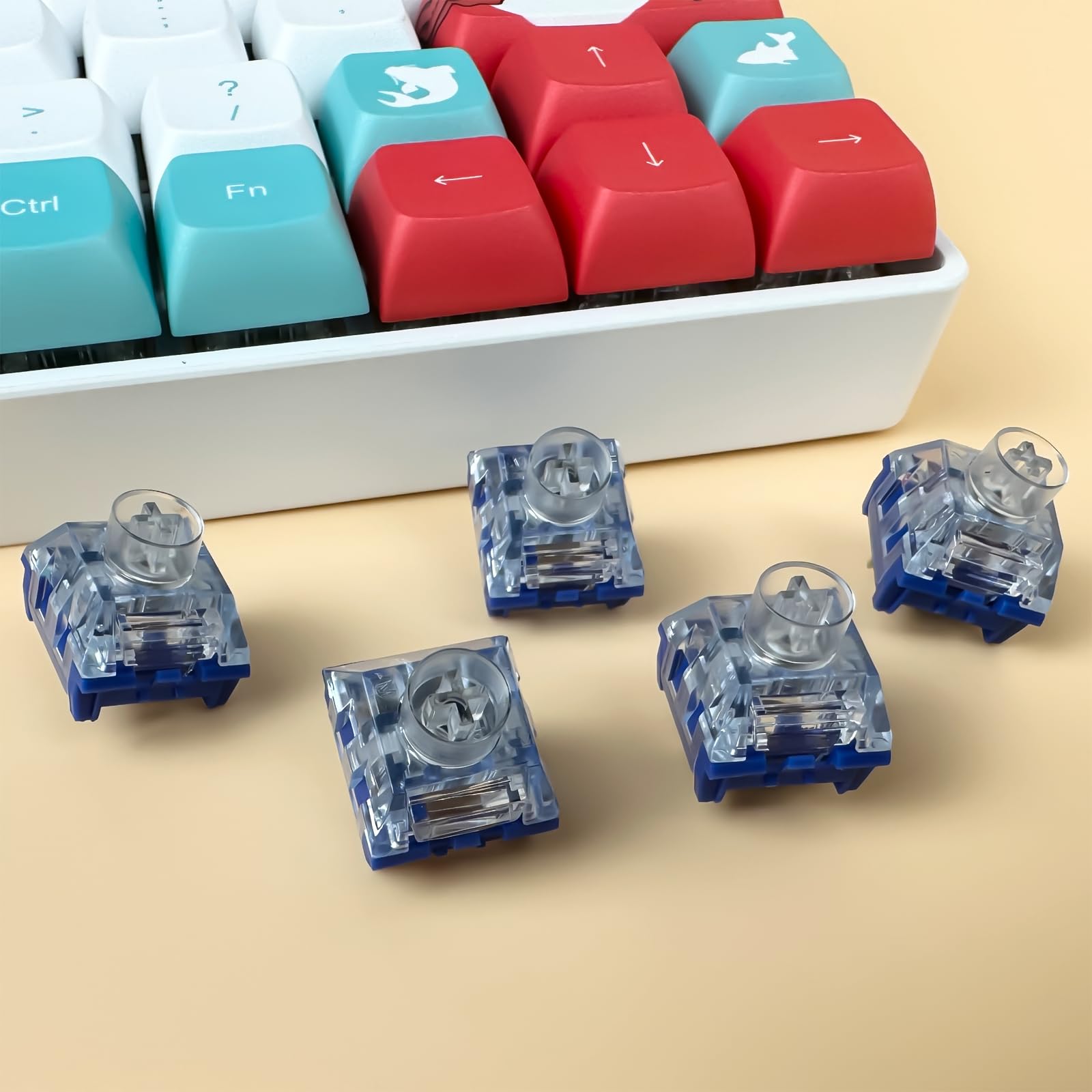 Amazon | Zjmehty Kailh Box サイレントキーボードスイッチ ディープ