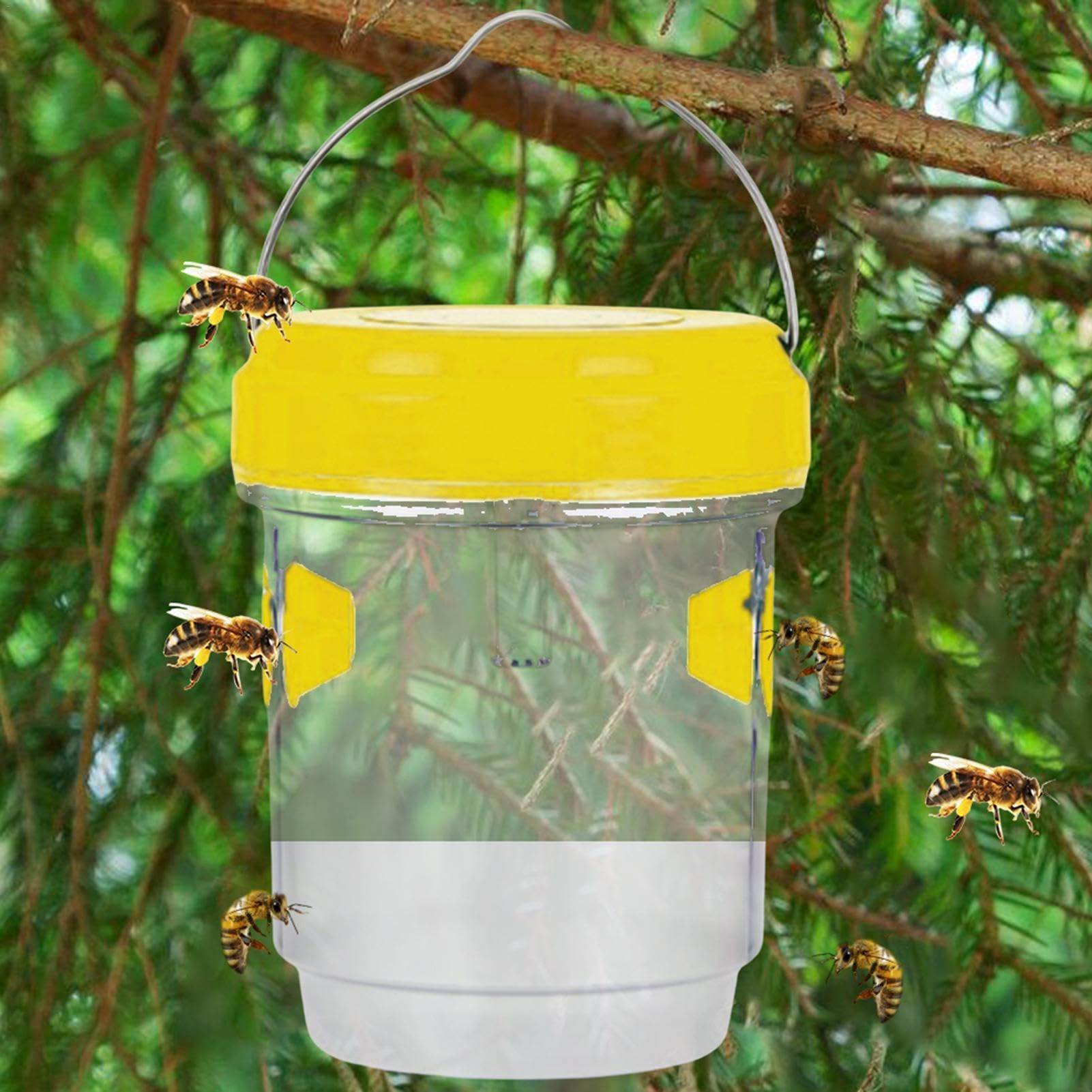 Amazon.co.jp: Dtharen ソーラーミツバチトラップ、ソーラーハチ
