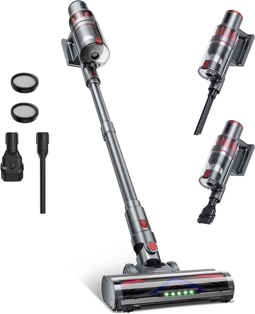 Amazon | 掃除機 コードレス 【55000pa超強力吸引！】60分連続稼働