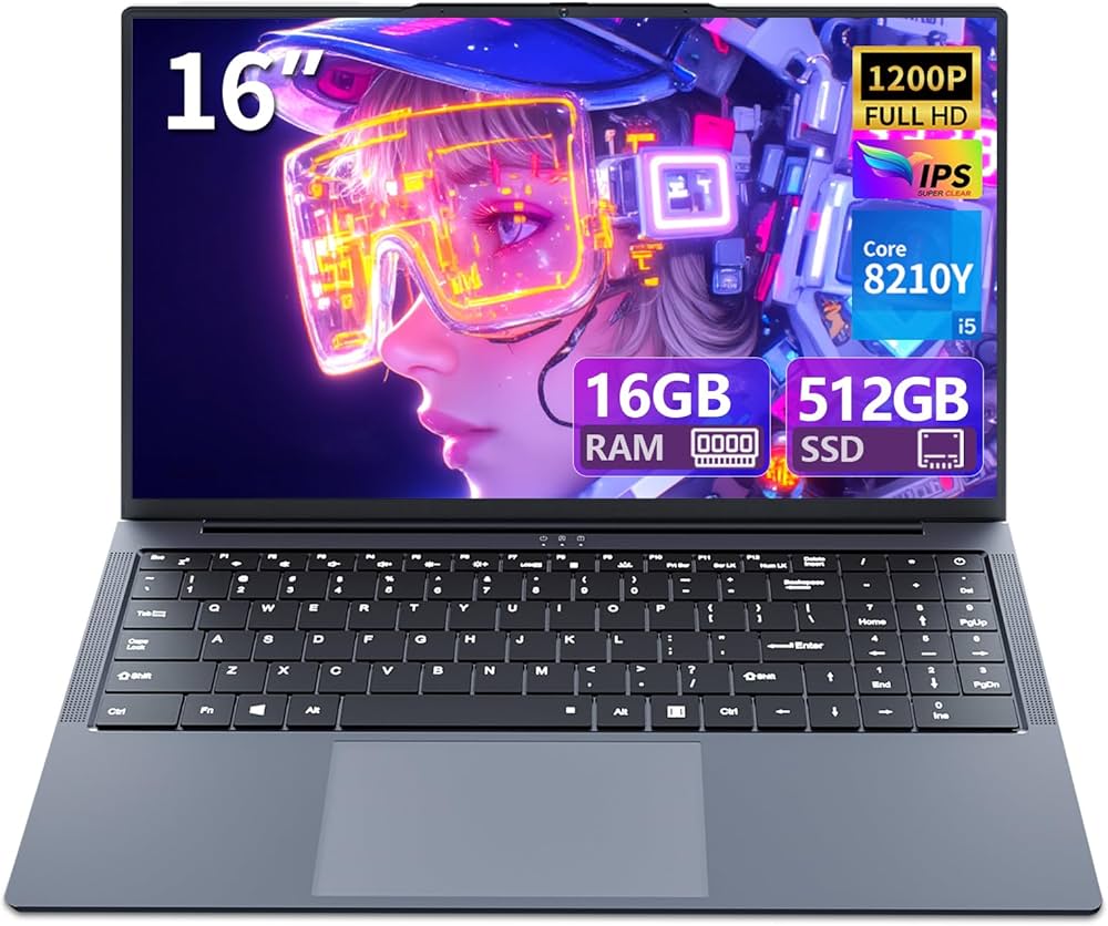 Amazon.co.jp: ノートパソコンCore i5-8210YノートPC 16インチ 16GB