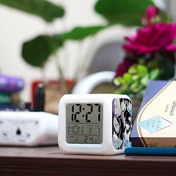 Amazon.co.jp: ブルーロック カラフルな目覚まし時計デジタル時計