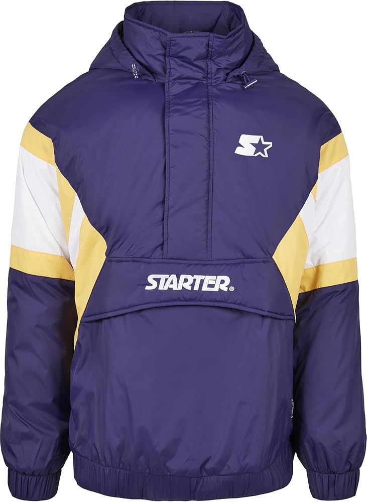 STARTER BLACK LABEL Men's Starter Colour Block Half Zip Retro