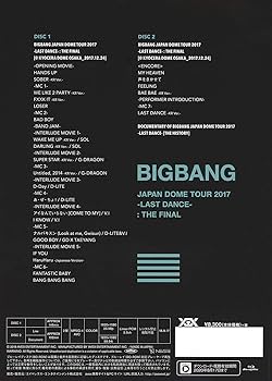 Amazon.co.jp: BIGBANG JAPAN DOME TOUR 2017 -LAST DANCE- : THE