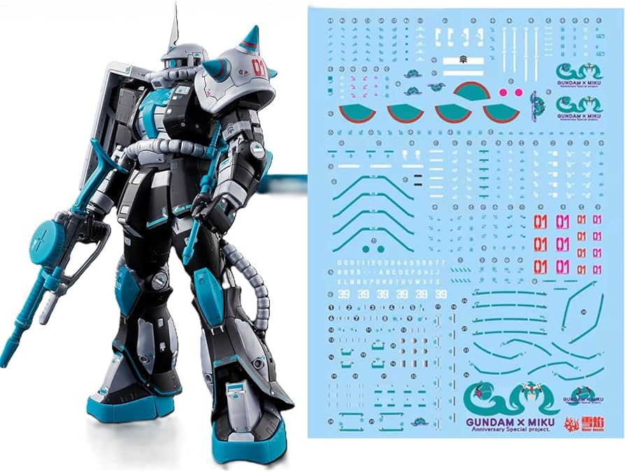 Amazon | RG MS-06S ザクII [初音ミクVer.] 対応 水転写式 デカール