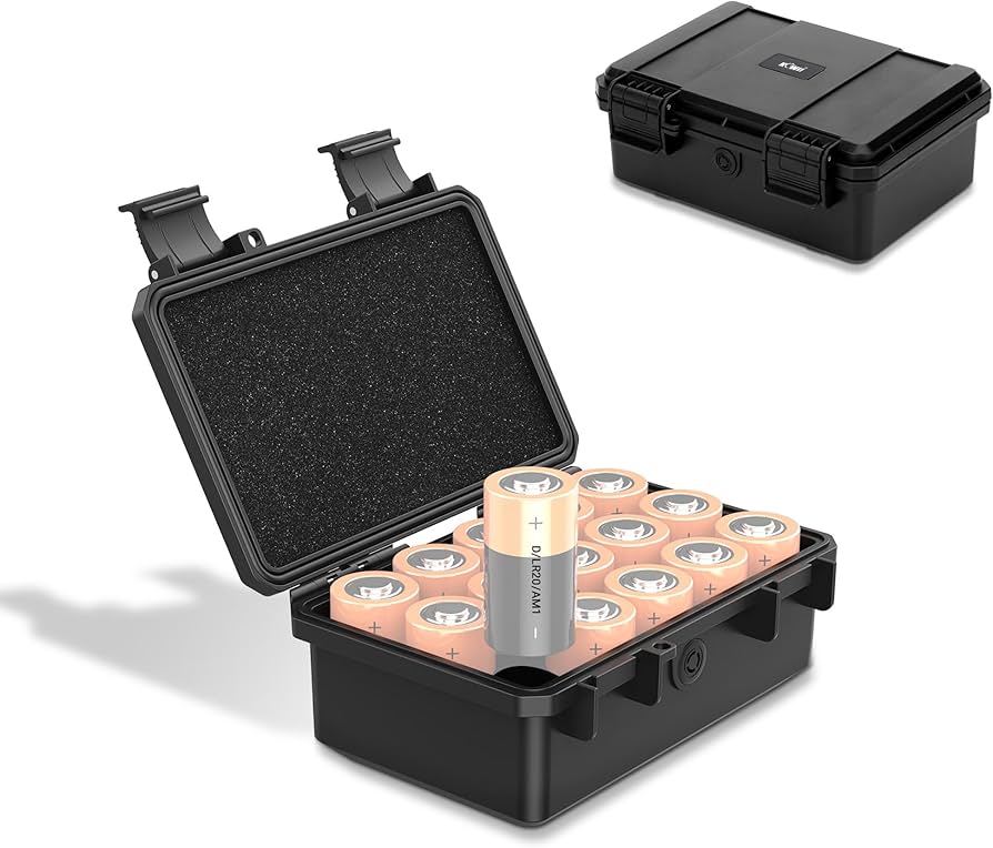 Amazon | KIWIFOTOS 大容量 電池ケース 単1形 x15本 単1 LR20 アルカリ