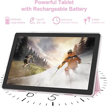 Amazon.com : Android 15 Tablet 10 inch Tablets with Case, 12GB RAM