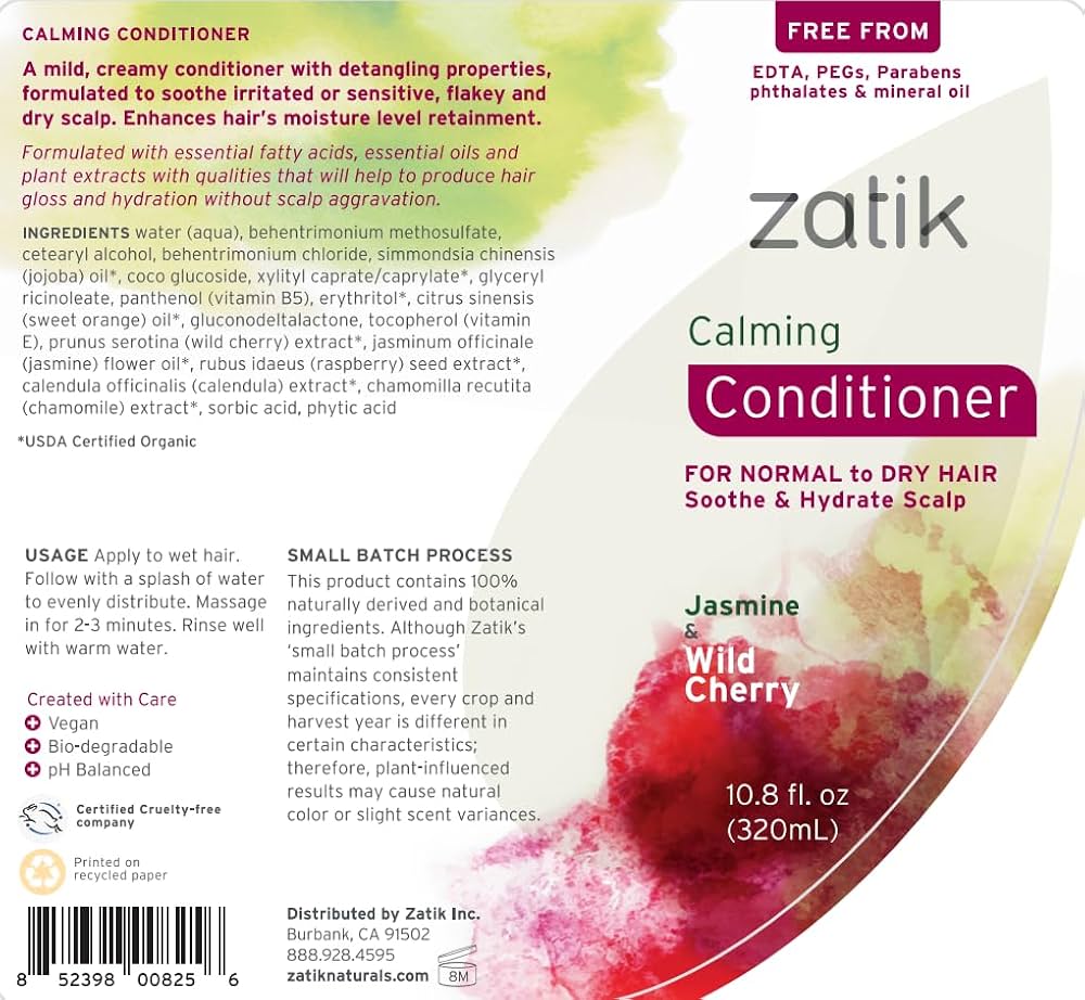 Amazon.com : Zatik Naturals - Calming Shampoo + Conditioner Set