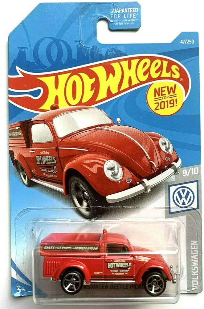 Amazon.com: DieCast Hot Wheels '49 Volkswagens Beetle Pickup (Red