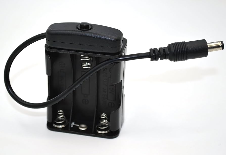 Amazon | DC9/7.2V スイッチ付き電池ボックス 電池式バッテリーケース