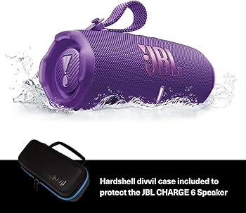 Amazon.com: JBL Charge 6 (Purple) + Bundle with divvi! Protective