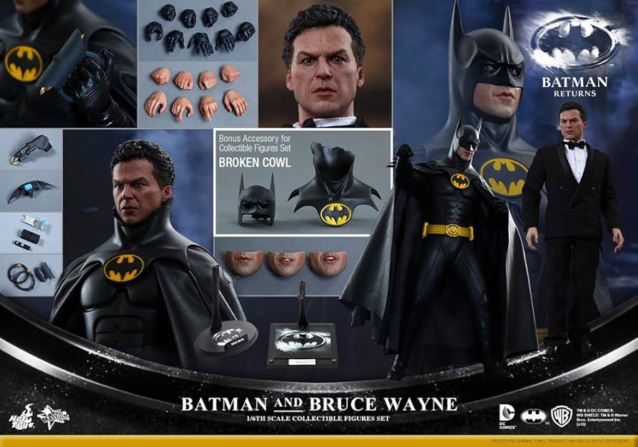 ホットトイズバットマンリターンズバットマン&ブルースウェイン