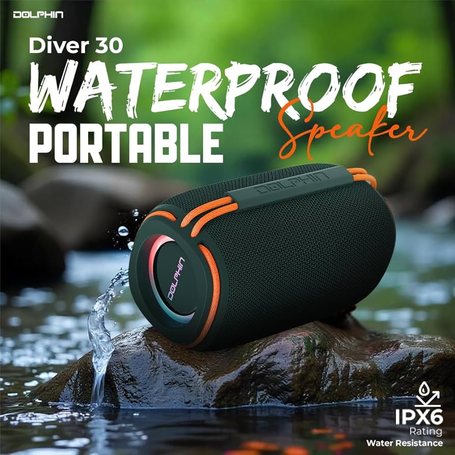 Amazon.com: Dolphin DR-30 Bluetooth Speaker - Waterproof, Portable