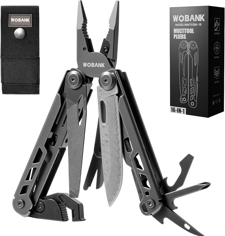 Amazon.com: WOBANK Multitool, 16-in-1 Stainless Steel Multi Tool