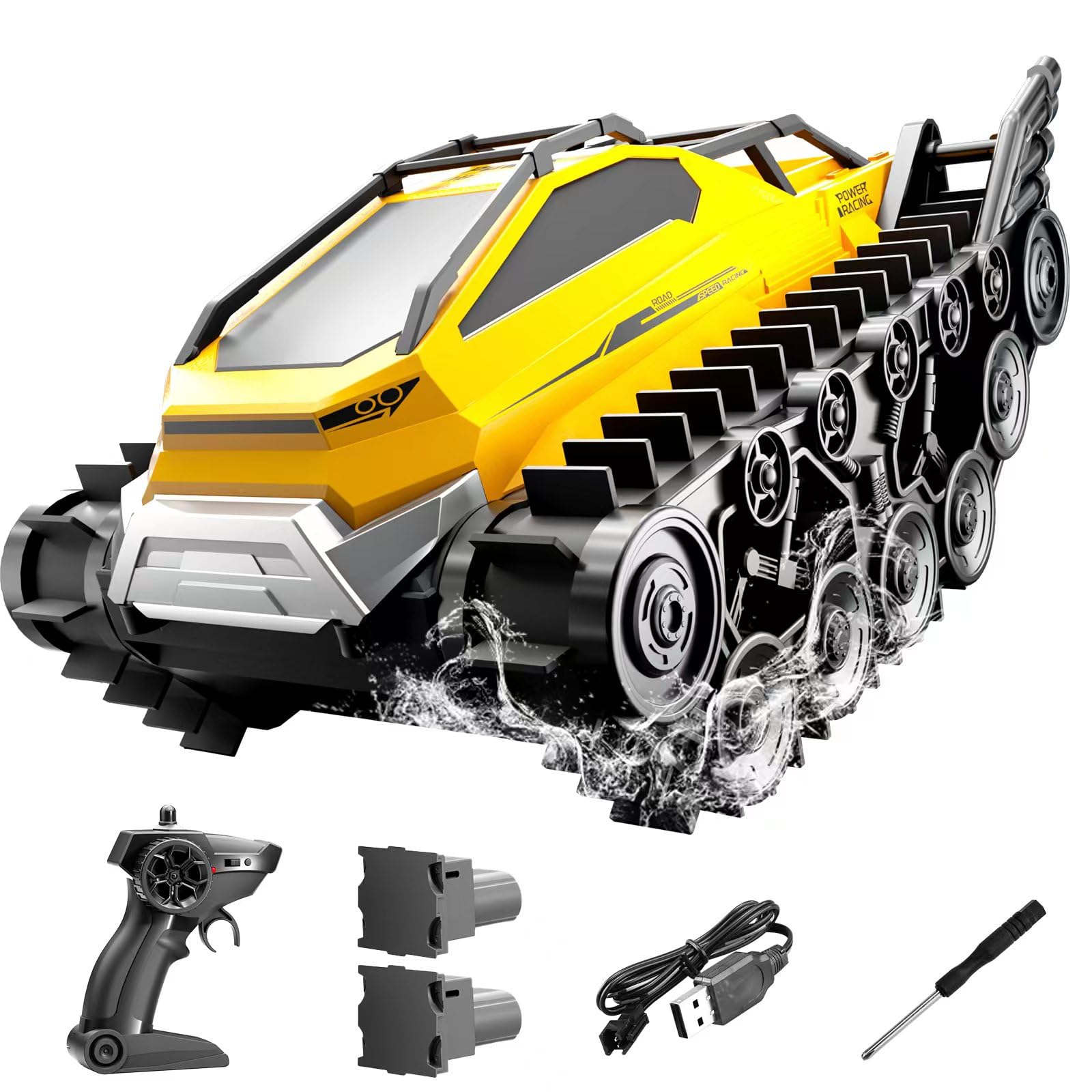 Amazon.co.jp: Ritaosan 水陸両用 ラジコンカー キャタピラー 戦車