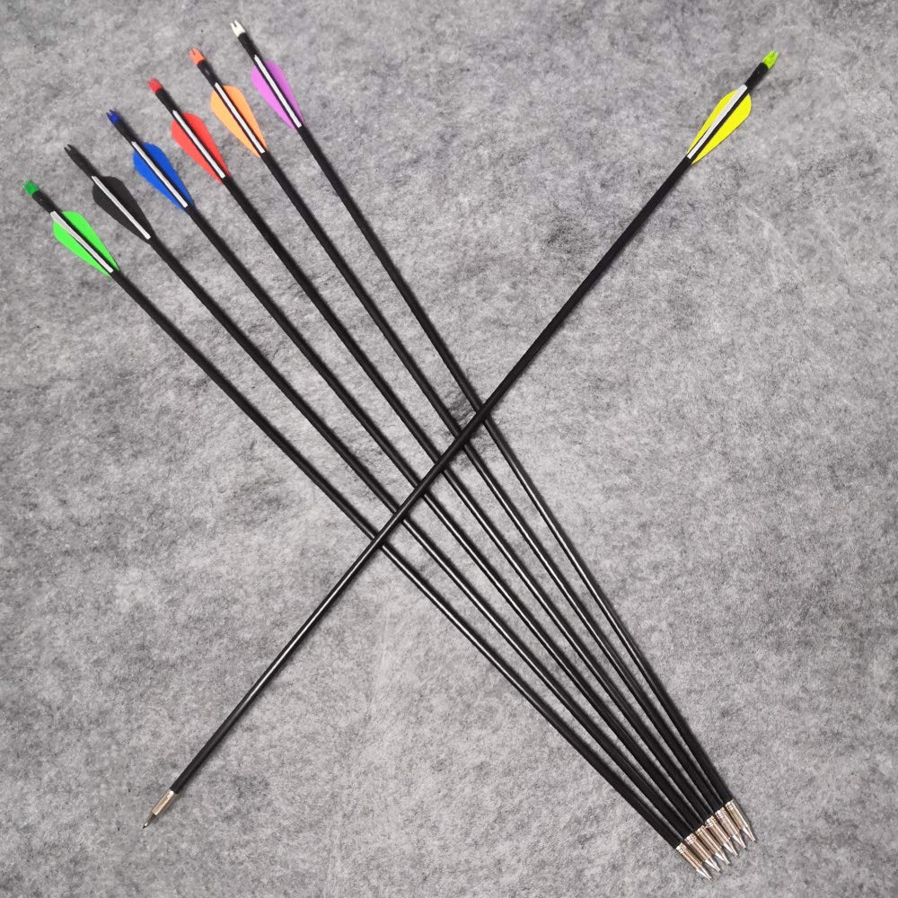 Amazon.co.jp: ZSHJGJR 8mm アーチェリー矢 グラスファイバー矢
