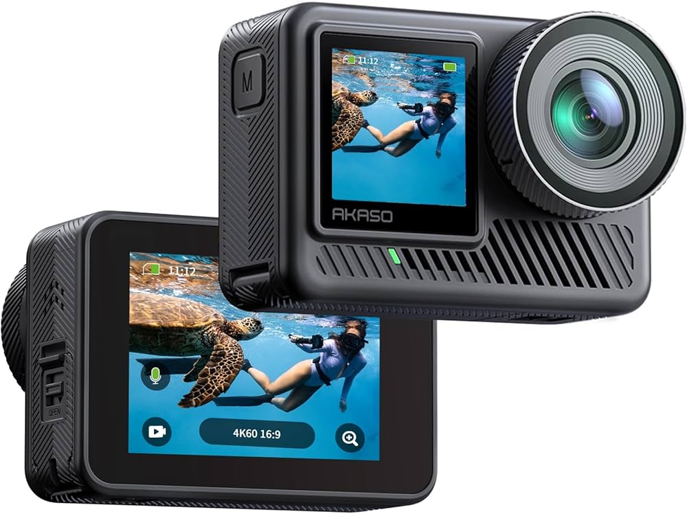 Amazon | AKASO Brave8 lite アクションカメラ 4K60fps 20MP 本機防水