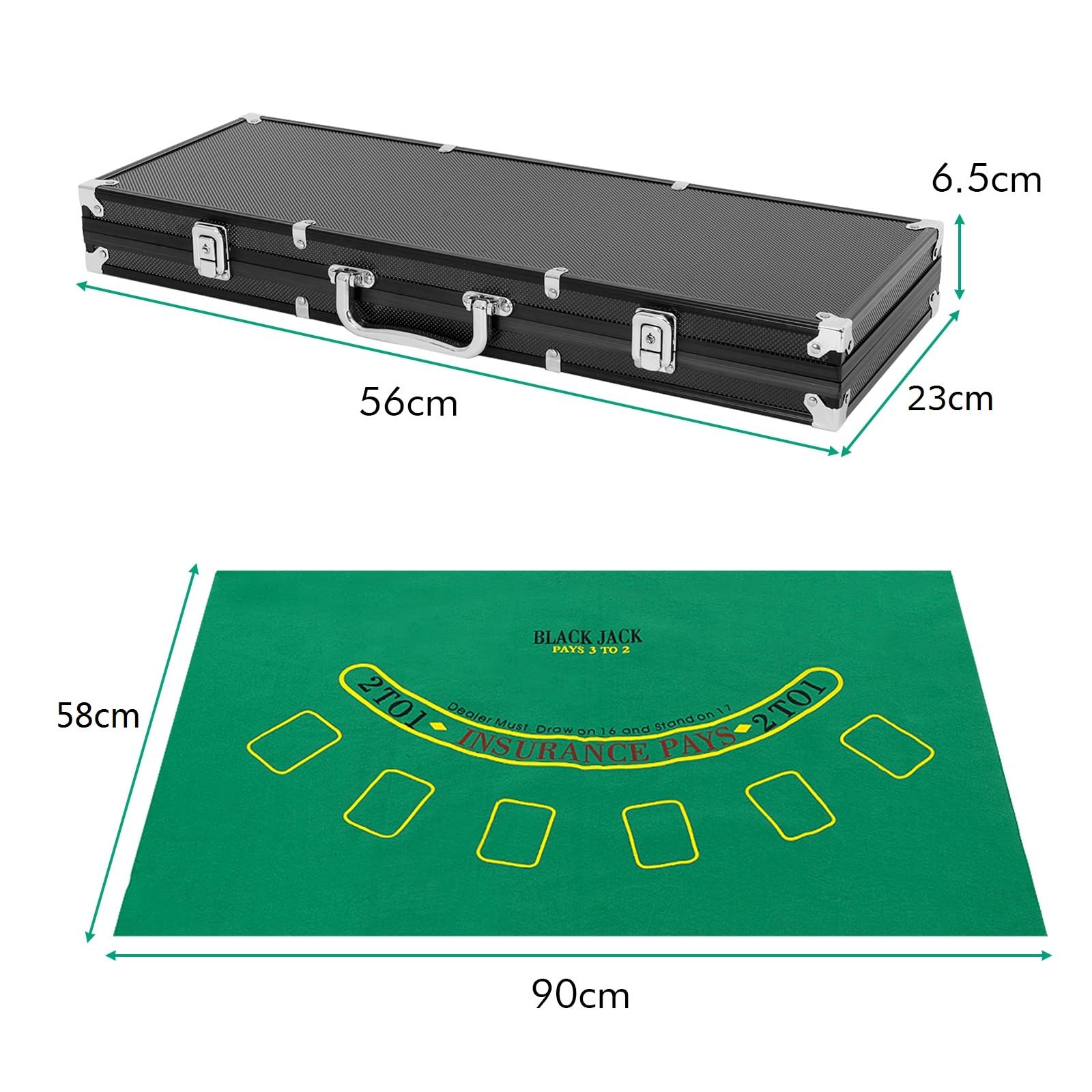 Amazon | BestBuy ポーカーチップ 500枚 数字入り ポーカーセット