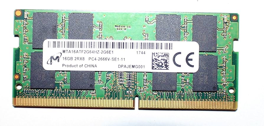Amazon.com: MTA16ATF2G64HZ-2G6E1 módulo de memoria DDR4 SDRAM 16GB