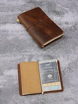 Amazon.co.jp: レザー トラベラーズノート 本革 旅行手帳 パスポート
