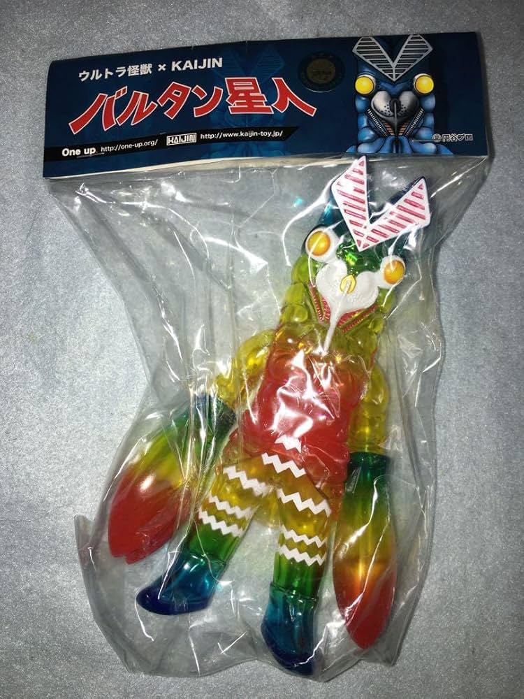 Amazon.co.jp: KAIJIN x One up バルタン星人 クリアレインボー ソフビ