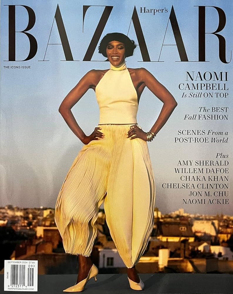 Harper's Bazaar Magazine USA September 2024 Naomi Campbell
