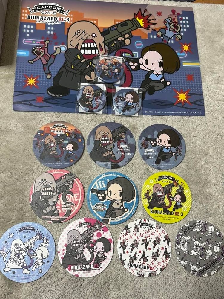 Amazon.co.jp: カプコンカフェ バイオハザード RE3 コラボカフェマット
