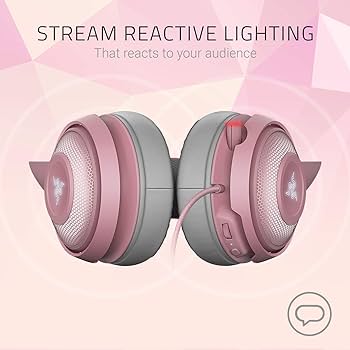 Amazon.co.jp: Razer Kraken Kitty Quartz Pink ゲーミングヘッド