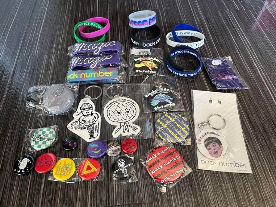 Amazon.co.jp: backnumber グッズ キーホルダー ラバーバンド 缶バッジ