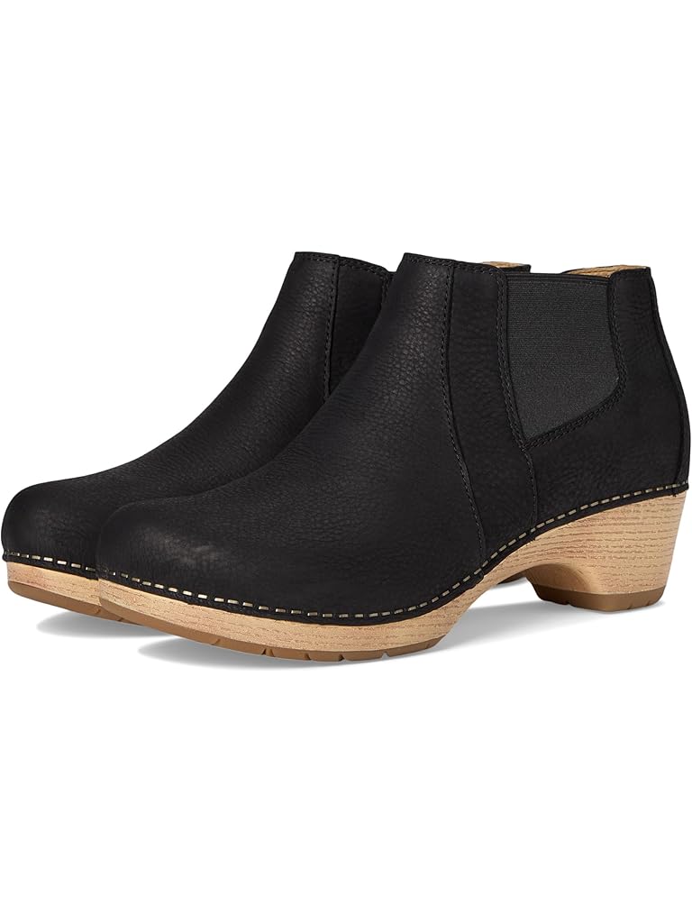 Dansko maria black milled nubuck + FREE SHIPPING | Zappos
