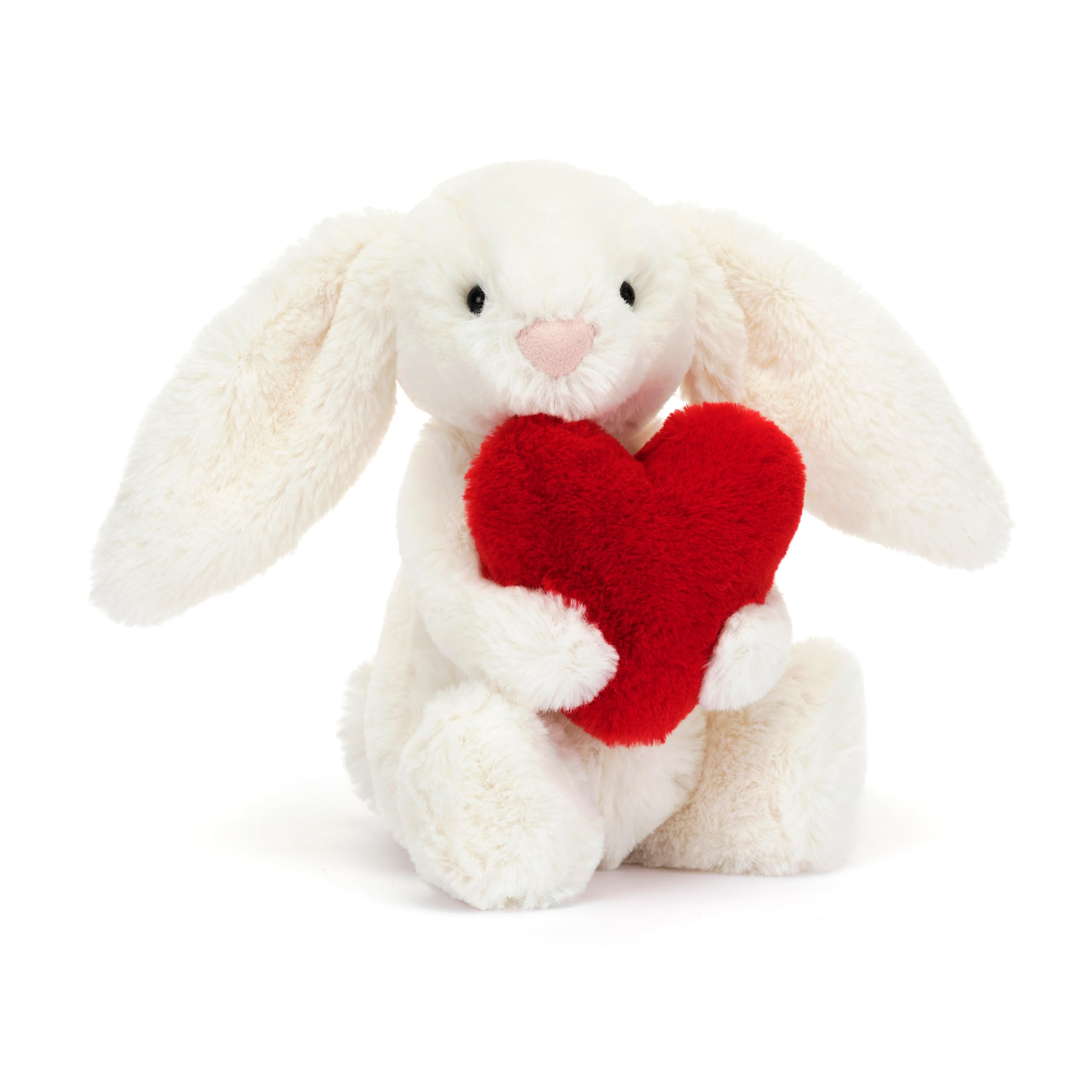 Amazon.com: Jellycat Bashful Red Love Heart Bunny Stuffed Animal