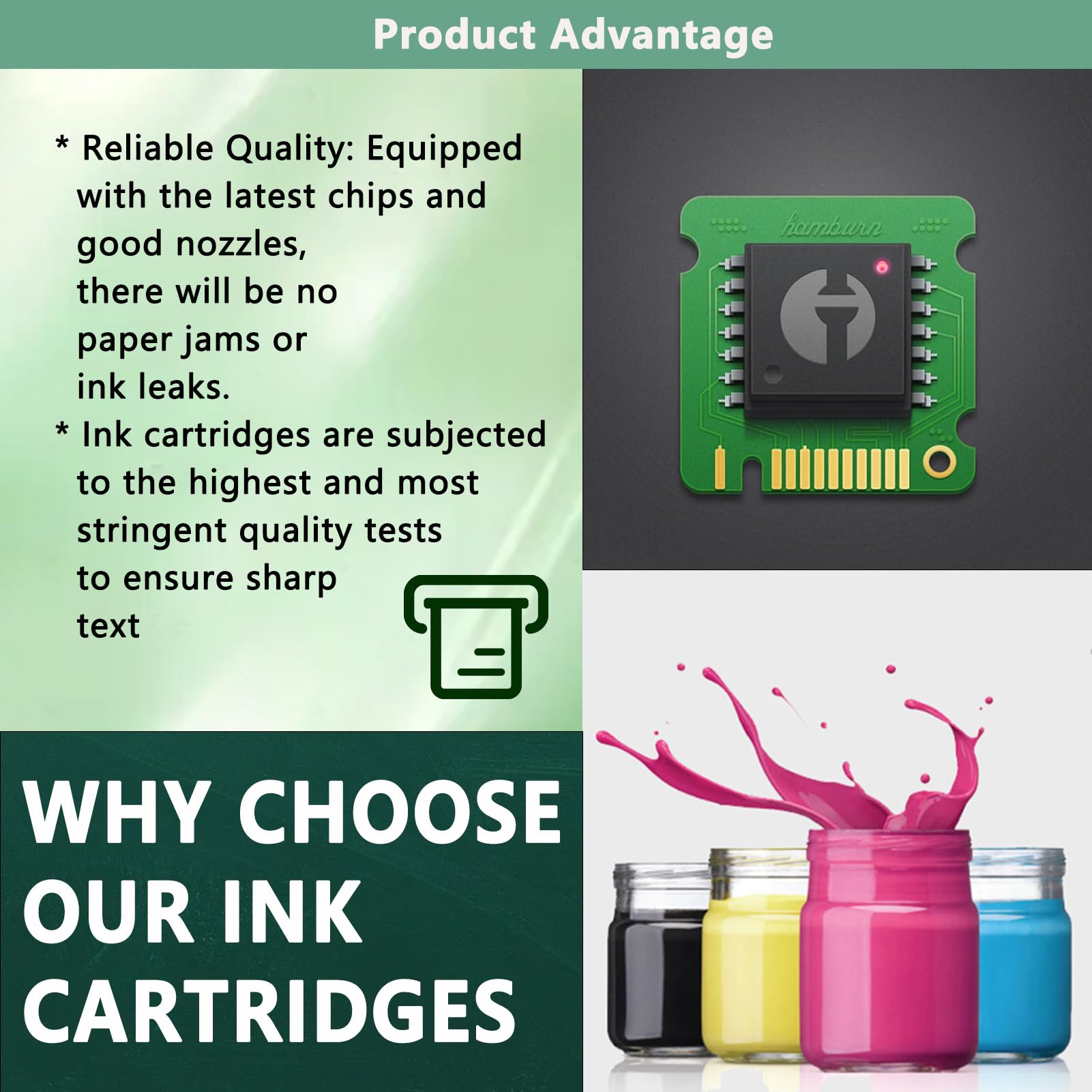 Amazon.com: ERNITH BC-345 Black and BC-346 Color Ink Cartridges