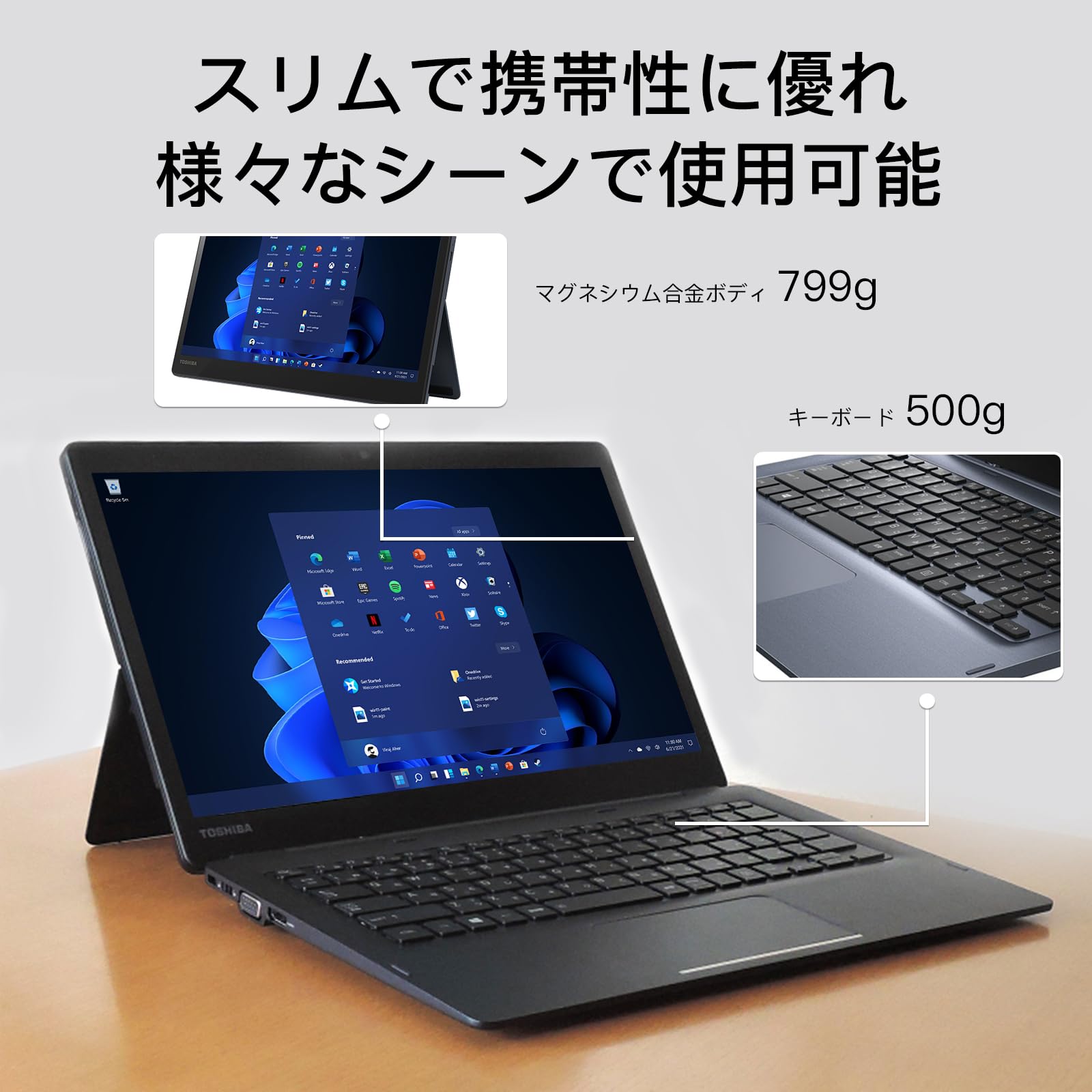 Amazon.co.jp: 【整備済み品】 (開封済み未使用品)東芝 2in1ノート